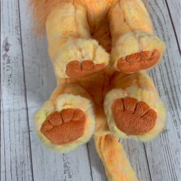 Vintage 2000 Ty Beanie Buddies Bushy the Lion Orange - Picture 5 of 10
